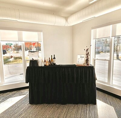 Table Bar with Riser - Byrdie Bar portable bar