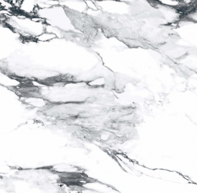White and black marble like tile.