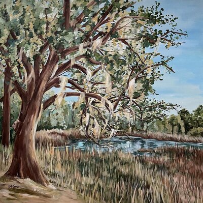 painting of tree
