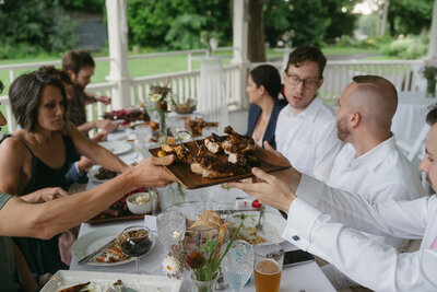 reception captured by vermont wedding photographer elsie goodman