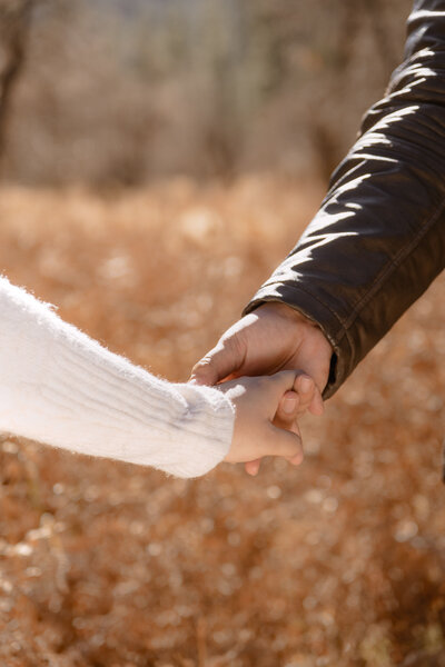 Sedona engagement session with natural candid moments