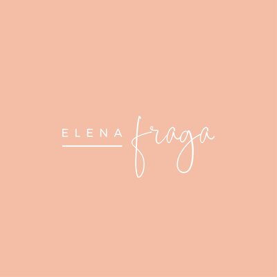 elena fraga logo square pink white