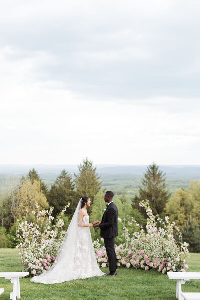 Bride and groom at Cedar Lakes Estate wedding