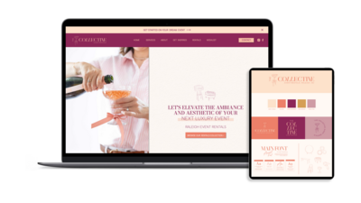 Website and brand design for event rentals in the DFW area, offering excellent options for all kinds of events, parties, and activities.