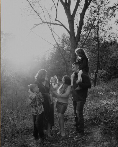 Family photos in Iowa