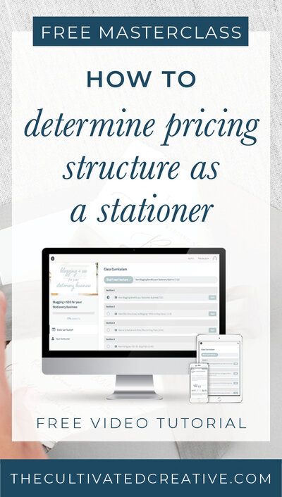 In this free masterclass, I will walk you through the two different pricing structures to consider when pricing products for your stationery business.