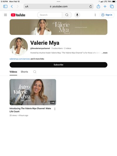The Valerie Mya Channel podcast available on Apple, Spotify and YouTube