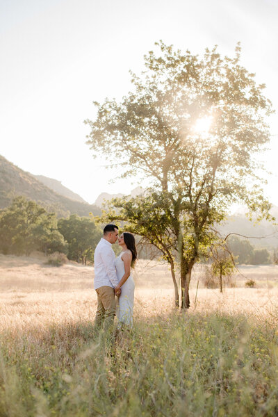 Golden hour engagement session in Los Angeles