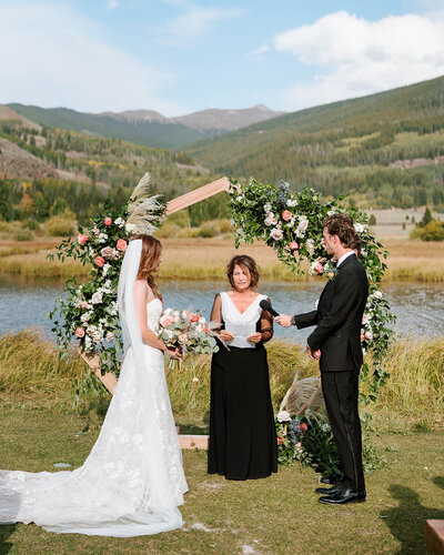 Vail outdoor ceremony with view