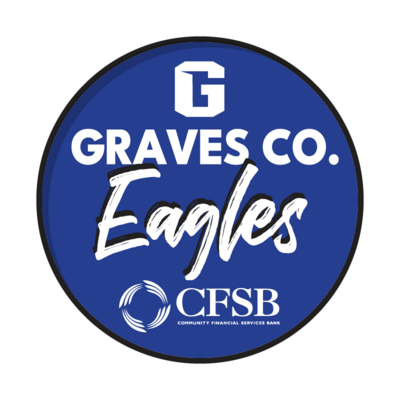 Photo booth Graves County Eagles signs for Community Financial Services Bank design by Amanda Newman Design in Paducah, Kentucky