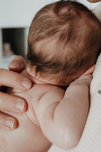 Close Up von Baby von hinten