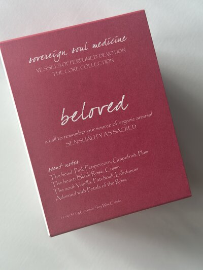 Beloved front packaging on white background