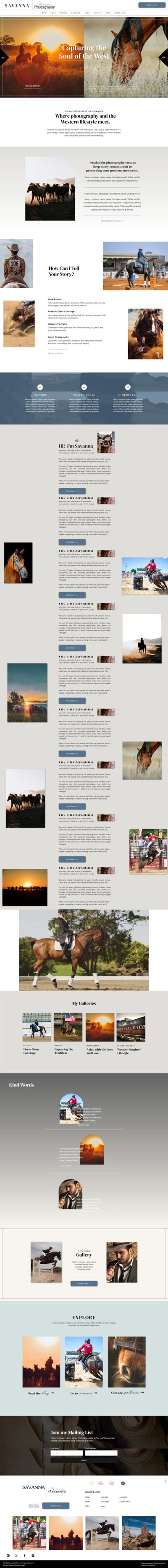 Heather Showit website template for Health & Wellness businesses. 