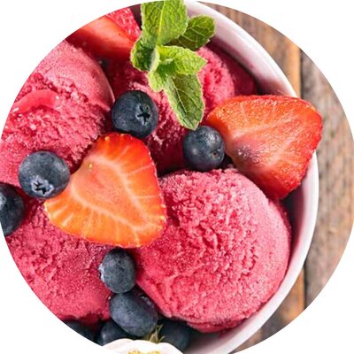 Berry Orange Creme Sorbet from AIP meal plan.