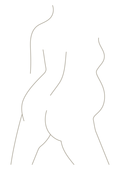en illustration av en naken gravid kvinna