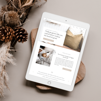 Inspire Showit Website Template