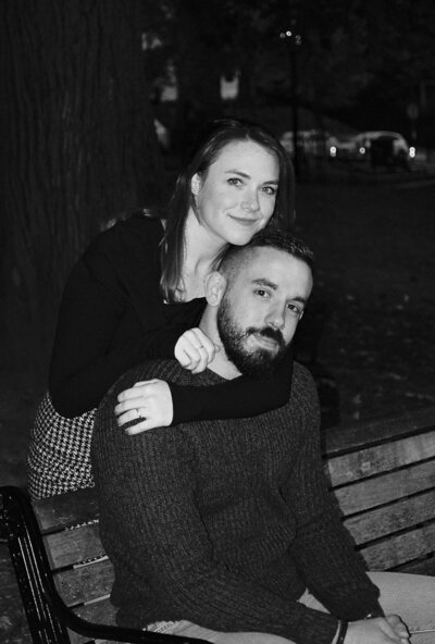 Kate and Tony caught on film in Prospect Park, Providence RI