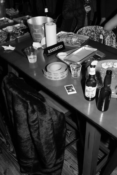 Close up of champagne tower