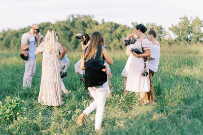 photographers using family photography education from The Kindred Path during a styled shoot by adrianne shelton