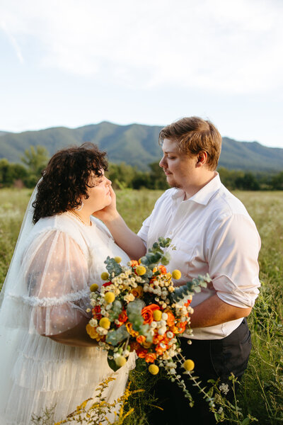 A summer elopement at Cades Cove in the Great Smoky Mountains in Tennessee