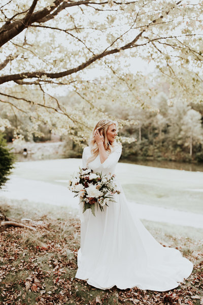 Bride in the Fall Leaves