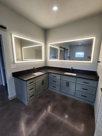 Residential and commercial concrete work showcasing high-quality, polished concrete floors for both homes and businesses in DFW.