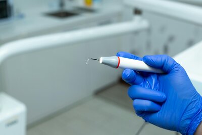 Specialized dental tool used for precise gum contouring procedures at Peak Prosthodontics. Serving Southern Alberta including Medicine Hat and Crowsnest Pass.