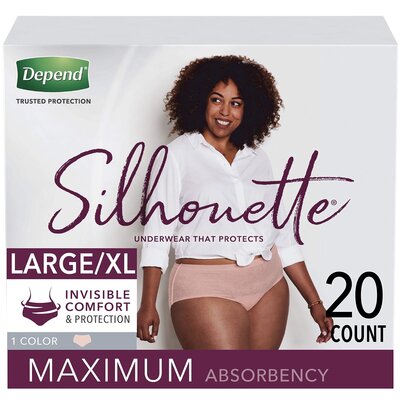 depends sillhoute pads 