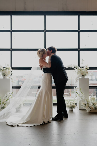 Wedding couple at Glass House MN
