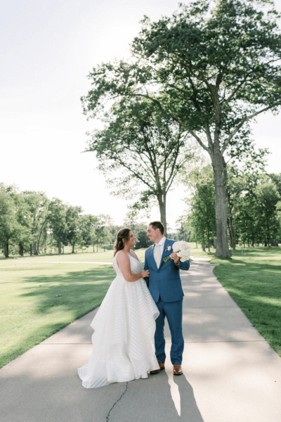 Manchester Country Club - Couple Posing on The Green Fairways