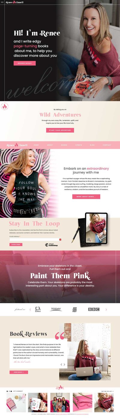 Dive into the captivating essence of Renee's website with this snapshot, meticulously designed by a Showit Web Designer. Elevate your online presence with seamless navigation and aesthetic finesse.