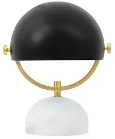 Marble and black table lamp