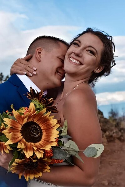 Kelowna wedding couple portrait by Up To You Photography