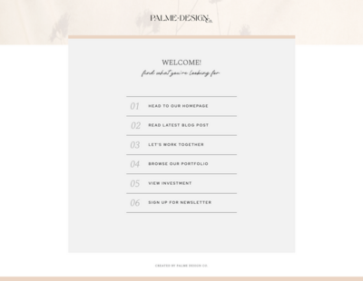 link in bio free showit template