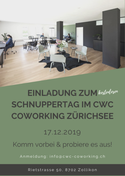 CWC Coworking Zürichsee Grafikdesign