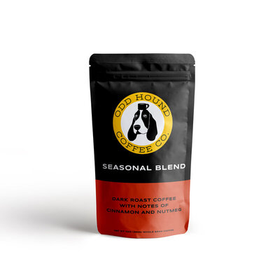 Seasonal Blend Bag of Coffee Mockup