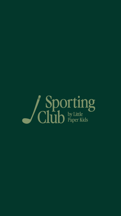 Light green Sporting Club logo on a dark green background