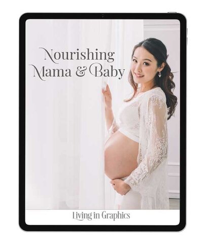 Healthy expectant mother belly shot