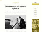 Blog slideshow mobile Showit website plus template Elegant Weddings