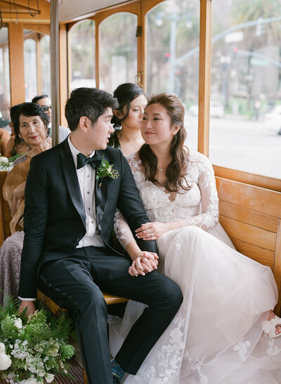 Restaurant wedding at Foreign Cinema San Francisco.
