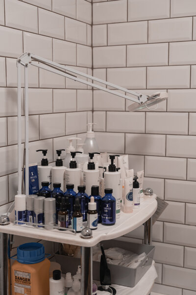photo of skincare products at dublin beauty and skin salon