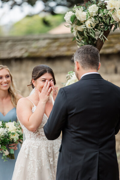 Outdoor Napa Vineyard Wedding Ceremony
