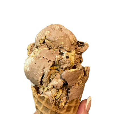 scoop of Chocolate Moonpie Madness ice cream