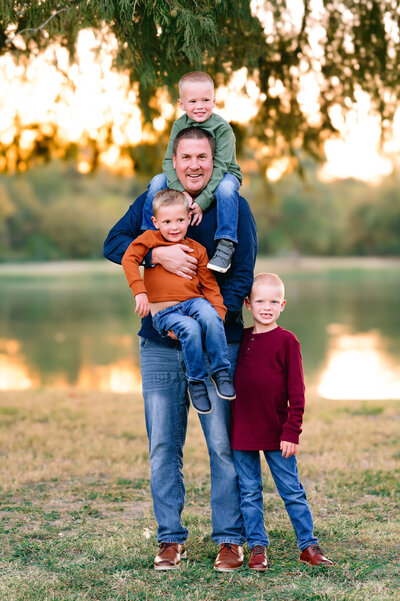 Family after taking photo with Newborn Mckinney Photographer