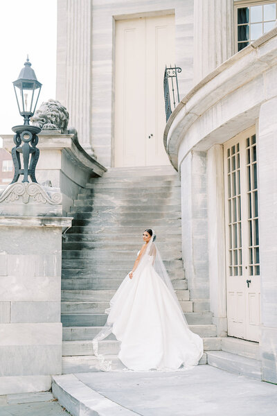 Elegant and epic summer at a Palatial Ballroom with European Ambiance | Ballroom at the Ben | Philadelphia PA | Denise Marie Photography | Editorial Wedding Photographer based in Philadelphia PA