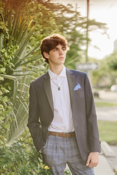 Downtown Jacksonville senior guy photos