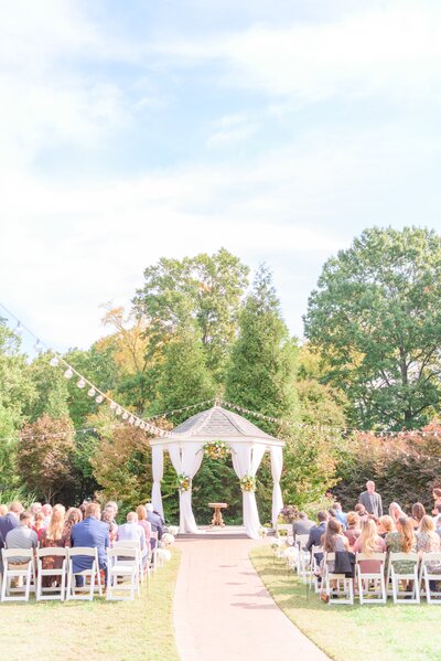 The gazebo at Alexander Homestead is a popular ceremony site.
