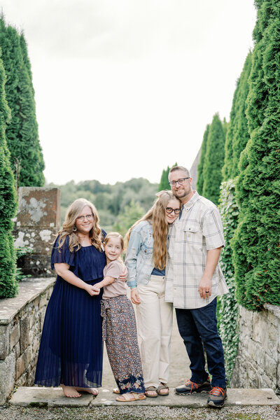 West Michigan photographer and family on beach