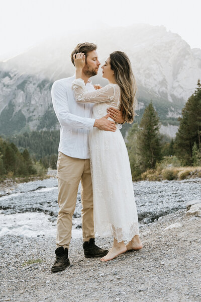 switzerland mountain elopement couple - Shawna Rae wedding and elopement photographer