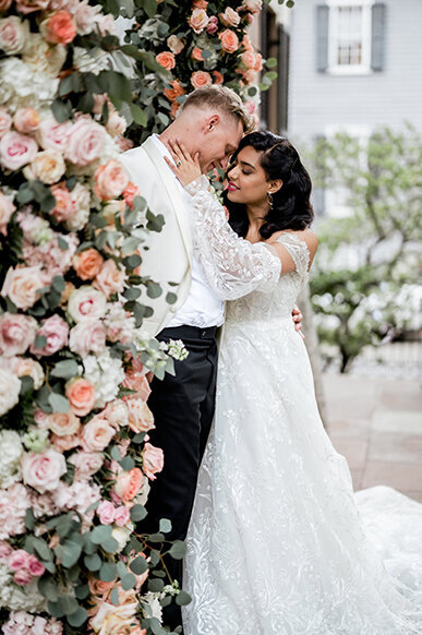 Editorial wedding photography by Brandie Baird featured in Southern Bride | Harper Fowlkes House Saannah GA Wedding